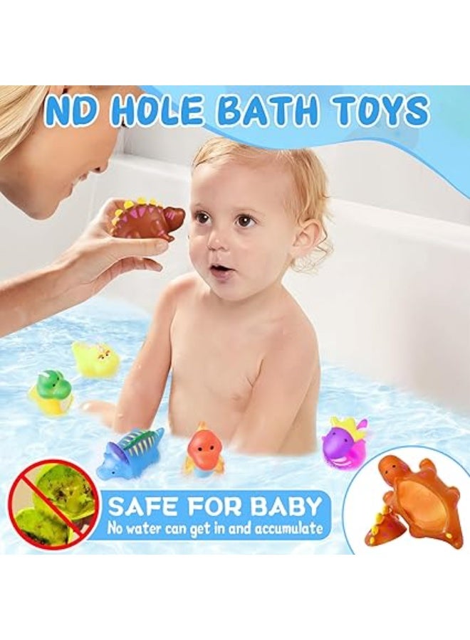 مجموعة من 5 قطع من ألعاب استحمام الأطفال، ألعاب ضغط ملونة للأطفال الرضع والصغار - Image 3